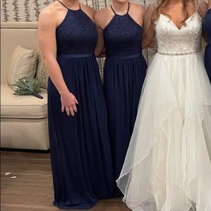 David’s Bridal size 6 marine navy dress